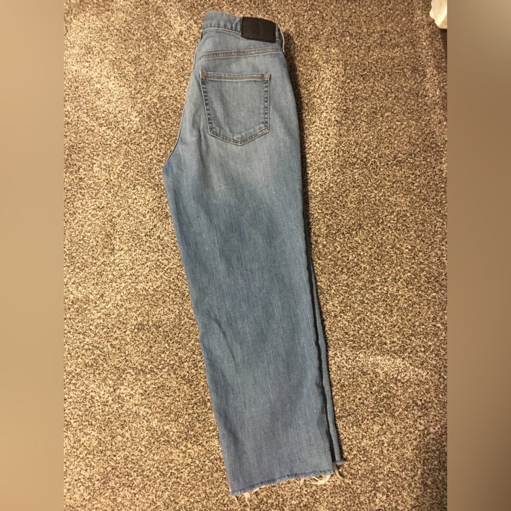 Eddie Bauer high waisted crop jeans.